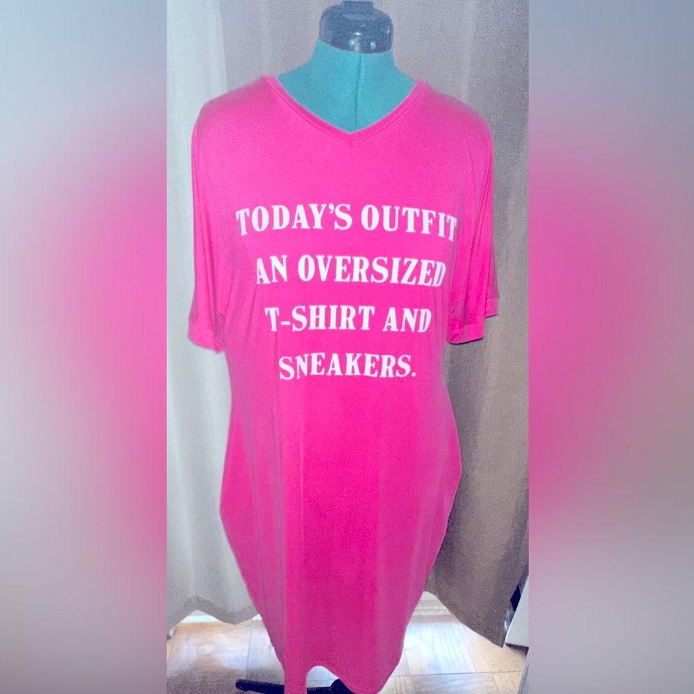 T-shirt dress with pockets Sz 4x but definitely fits like a 2x